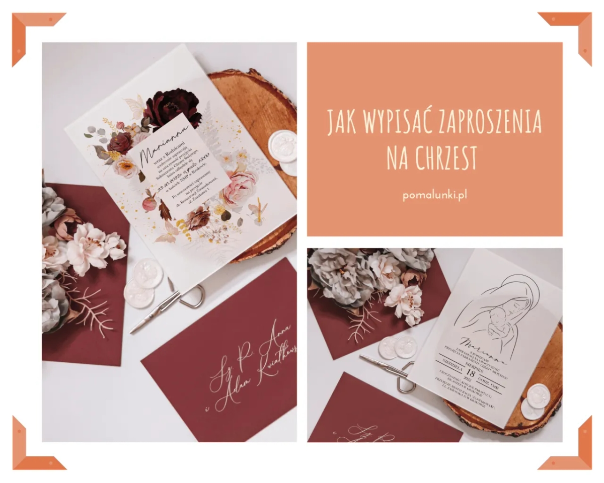 Jak wypisać zaproszenie dla chrzestnych, które wzrusza i zachwyca