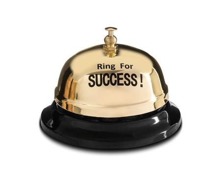 Biurkowy dzwonek na SUKCES (Ring for SUCCESS!)